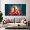 The Castle Decor Goddess Laxmi Wall Painting Wooden Framed 27x48 Inch (Style 4)