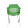 Kepler Brooks Senora Cafeteria Dining Chair in Green Colour
