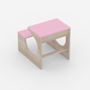 Montessori Toddler Activity Table & Chair in Oak and Pink