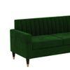 Deeplac Sectional Fabric Sofa - Green
