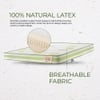 Duroflex LiveIn 100 Latex Medium Firm Natural Latex Mattress King 78x72x10