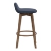 Scandinavian Mora Bar Chair Blue Cocoa Finish