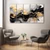 The Castle Decor Marble Abstract Art Wall Painting Wooden Framed  Painting 27x48 Inch Style 2