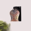 Devansh Solid Wood Electric Wall Light in Brown Colour with Multi Shade Count of 1 Light