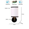 Devansh Metal Electric Wall Light in Black Colour with Multi Shade Count of 1 Light