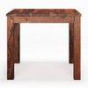 Arabia Solid Wood 4 Seater Storage Dining Table In Teak Finish