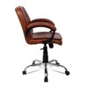 Crestino Low Back Office Desk Chair (Light Brown)