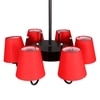 Devansh Black Wall Mounted Lamp With Black Cotton Shade