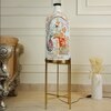 Ivory Bearer Foldable Metal Electric Floor Lamp in White Colour