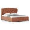 Holmebrook Upholstered Storage Bed In Hydraulic in King Size with Tan Leatherette Colour