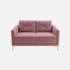 Arab Velvet 2 Seater Sofa Peach Color