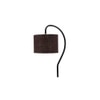 Brown Jute Curvy table lamp with Iron Base (SP17)