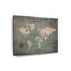 Truss Beige Grey World Map Printed Framed Canvas Wall Canvas Wall Prints Set of 2 Multicolor Matte