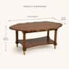 Aurelia Scalloped Coffee Table