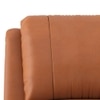 Lebowski Leatherette One Seater Manual Recliner in Tan Leatherette Colour