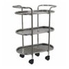 Metalsmith Metal Three Tier Serving Trolley Silver Finish