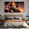 The Castle Decor Lord Ganesha Wall Painting Wooden Framed 27x48 Inch (Style 13)