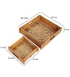 Tree of Life Wooden Tray Set – Set of 2