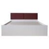 Prana Engineered Wood Queen Size Bed In White Finish
