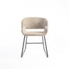 Optrion Fabric Dining Chair in Beige Colour
