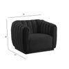 Rosa Fabric Sofa (Black)