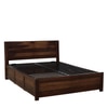Oakridge Solid Wood King  Size Bed With Hydraulic Storage (Provincial Teak Finish)