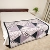 Super Soft Woolen Blanket  Single Bed  Geometric  330 Cms  240 X 160