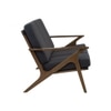 Scandinavian Aston Three Seater Sofa Brown Walnut Finish