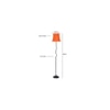 Maxwell Orange Cotton shade with Iron floor lamp