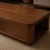 Oakley Sheesham Wood Sunburst Coffee Table in Walnut Finish
