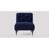 Tybalt Accent chair Velvet in Navy Blue Color