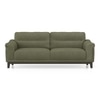 Colby 3 Seater Fabric Sofa In Forest Green Colour