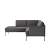Modernelegance Wood Right Aligned 3-Seater With Upholstery Non Storage Sofa In Grey Colour