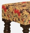 Utthita Sheesham Wood Upholstered Bench In Walnut Finish