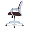 Mmarveal Mid Back Ergonomic Chair in Brown Colour