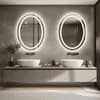 Oval Shape Lighted LED Mirror Modern Vanity Mirror
