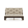 Faria Wooden Sofa (Brown)