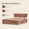 Marieta Solid Wood King Size Box Storage Bed In Teak Finish