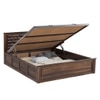 Yashika Solid Wood Queen  Size Bed With Hydraulic Storage (Provincial Teak Finish)