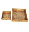 Tree of Life Wooden Tray Set – Set of 2