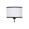 Raine Multicolour Fabric Floor Lamp with Black Iron Base
