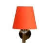 Devansh Metal Electric Wall Light in Gold Colour with Orange Shade Count of 1 Light