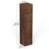 Calcio 5-Tier Engineered Wood Wardrobe In Brown Maple Finish