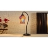 Multicolor Mosaic Glass Curvy Table lamp with Iron Base (EN23)