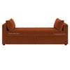 Jedlo Velvet 2 Seater Ottoman Bench  with Storage in Orange  Color