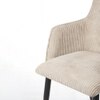 Serenity Fabric Dining Chair in Beige & White Colour