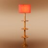 Devansh Shelf Wooden Floor Lamp