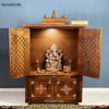 D'Dass Honey Finish Solid Sheesham Wooden Temple For Pooja