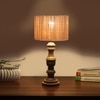 Devansh Bamboo Table Lamp With Wood Base -(7X17.5 Inches)-1
