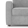 Apollo Compact 3 Seater Fabric Sofa in Granite Weave Colour